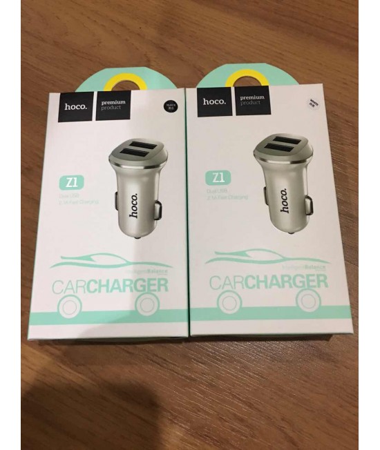 Top Quality Hoco UC202 2Port Car Charger Dual USB 5V 2.4A Ad